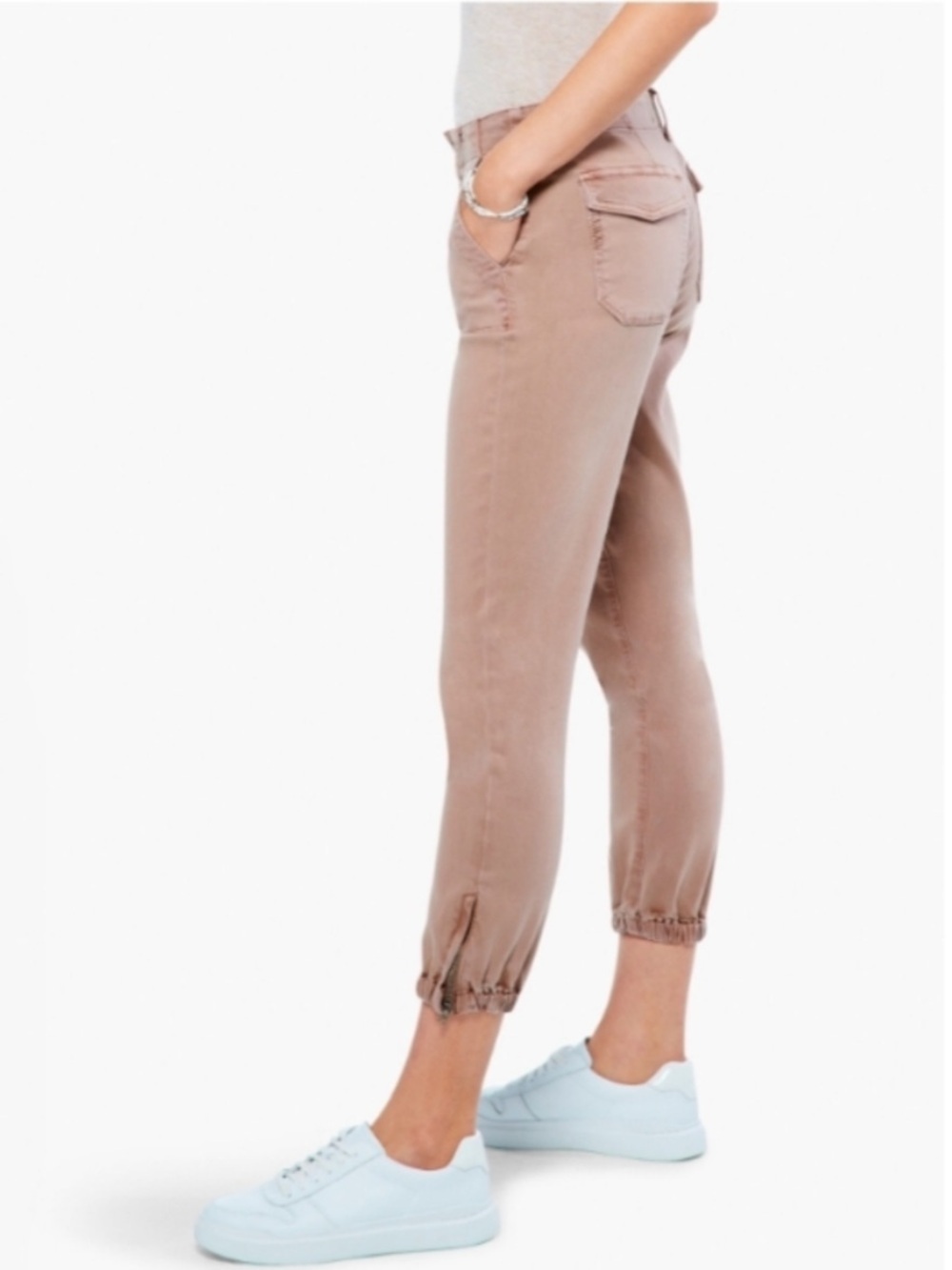 PAIGE Mayslie Jogger Tan Light Brown Size 27